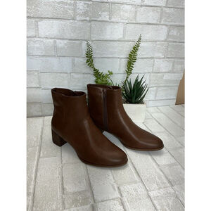 Soul Naturalizer Womens Ankle Boot Bootie Zipper Buckle Whiskey Brown 11M